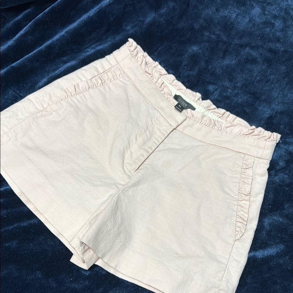 Women's Ruffled Pink Shorts